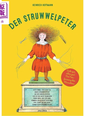 预售 【德文版】邋遢的彼得 德国诗人霍夫曼著 德国经典儿童文学 Struwwelpeter 德语原版 Heinrich Hoffmann【中商原版】