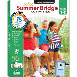 暑期衔接活动练习册 1-2年级 Summer Bridge Activities 1st Grade Workbooks to 2nd Grade Workbooks 原版【中商原版】