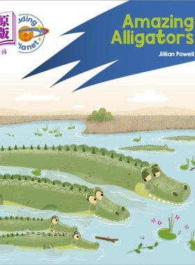 海外直订Reading Planet: Rocket Phonics - Target Practice... 阅读星球:火箭语音-目标练习-惊人的短吻鳄-蓝色