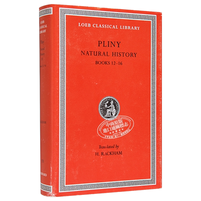 老普林尼 博物志 卷12-16 共37 Natural History Volume IV Books 12-16 英文原版 Pliny【中商原版】
