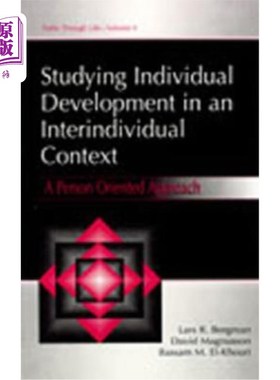 海外直订Studying Individual Development in an Interindividual Context: A Person-Oriented 研究个体间环境中的个体发展