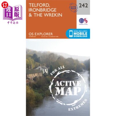 海外直订Telford, Ironbridge and the Wrekin 特尔福德，铁桥和Wrekin