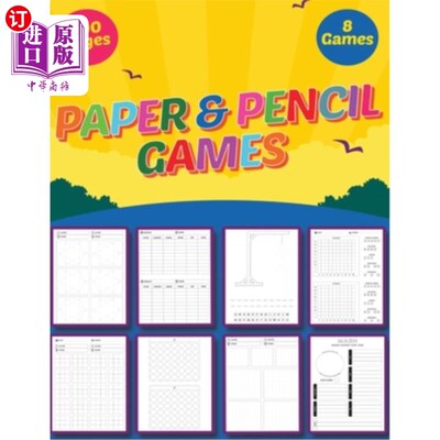 海外直订Pencil and Paper Games: Multiplayer Activity Book - Fun games to play while you  铅笔和纸游戏:多人活动书-有