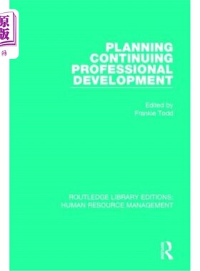 海外直订Planning Continuing Professional Development 规划持续专业发展