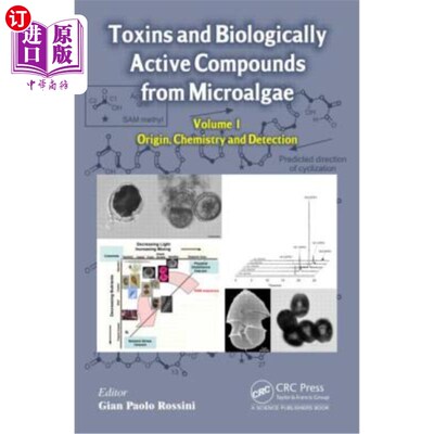 海外直订Toxins and Biologically Active Compounds from Microalgae, Volume 1 微藻毒素和生物活性化合物，第1卷
