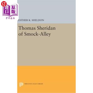 海外直订Thomas Sheridan of Smock-Alley 斯莫克巷的托马斯·谢里登