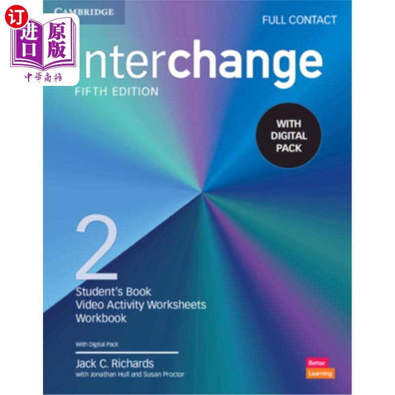 海外直订Interchange Level 2 Full Contact with Digital Pack [With eBook] 二级交换器与数码包的全面接触[电子书]