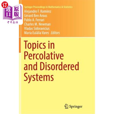 海外直订Topics in Percolative and Disordered Systems 渗流和无序系统的主题
