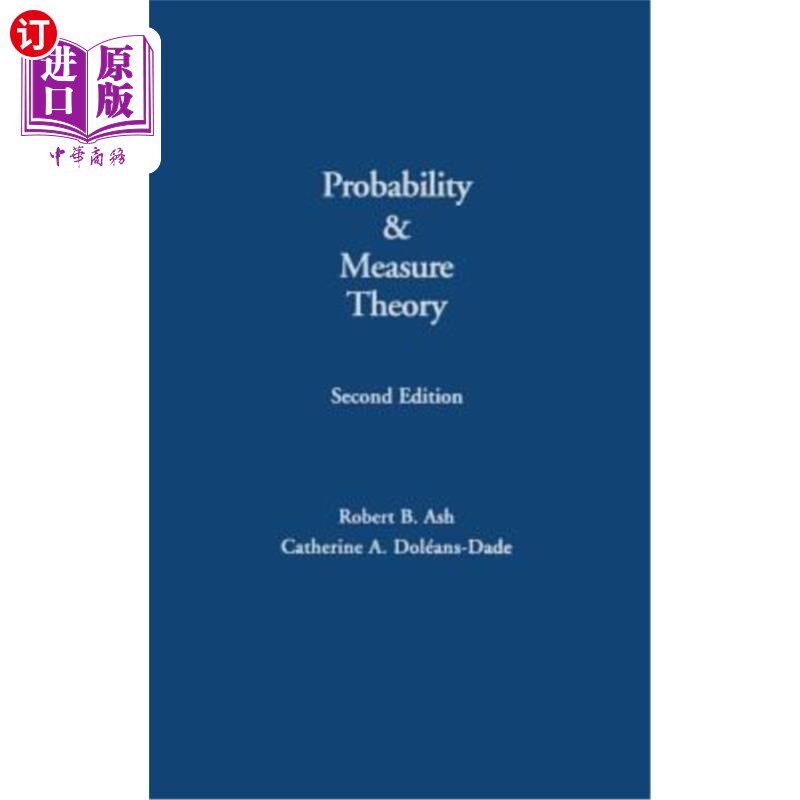 海外直订Probability and Measure Theory 概率与测度理论