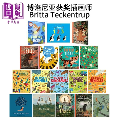 博洛尼亚获奖插画师Britta Teckentrup 英文儿童绘本插画师合集 萤火虫Firefly Home 老虎Tiger Burning Bright【中商原版】