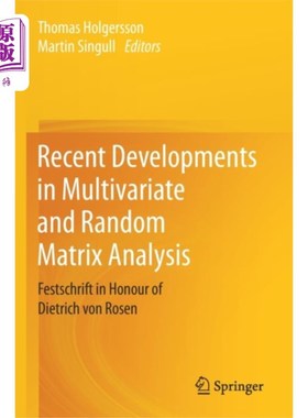海外直订Recent Developments in Multivariate and Random M... 多元与随机矩阵分析的最新进展