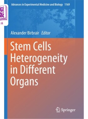 海外直订Stem Cells Heterogeneity in Different Organs 不同器官干细胞的异质性