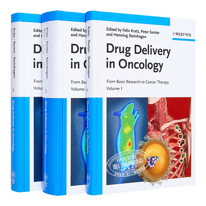 现货 肿瘤学药物输送 从基础研究到癌症治疗 3卷集 Drug Delivery In Oncology Felix Kratz 英文原版【中商原版】wiley