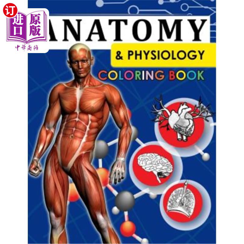 海外直订Anatomy & Physiology Coloring Book: 2nd Edtion 解剖学与生理学着色书：第二版