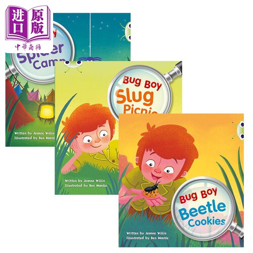 现货 Pearson Bug Club Pippa's Pets Story 培生虫子俱乐部 虫子男孩故事套装3册 英文原版 进口图书 自然拼读童书【中商原版】