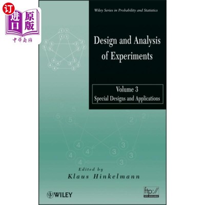海外直订Design and Analysis of Experiments, V3 Special D... 实验设计与分析，V3特殊设计与应用