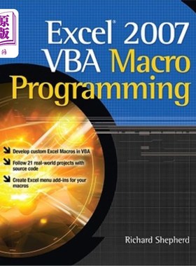 海外直订Excel 2007 VBA Macro Programming Excel 2007 VBA宏编程