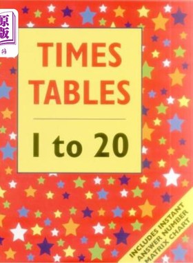 海外直订Times Table 1 to 20 (Floor Book): Includes Instant Answer Number Matrix Chart 表1至20(楼层记录本):包括即时
