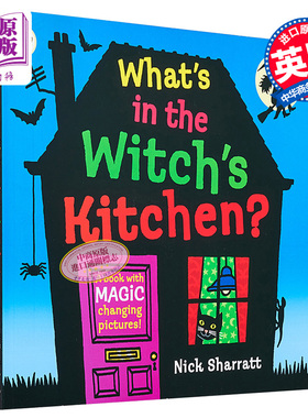 【中商原版】巫婆的厨房里有什么 英文原版 What's in the Witch's Kitchen? 翻翻书