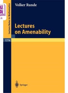 海外直订医药图书Lectures on Amenability