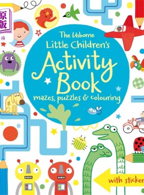 海外直订Little Children's Activity Book mazes, puzzles, ... 儿童活动书迷宫，拼图，着色和其他活动