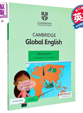 剑桥全球英语练习册4含电子账号（1年有效）Cambridge Global English Workbook 4 with Digital Access  1 Year【中商原版】