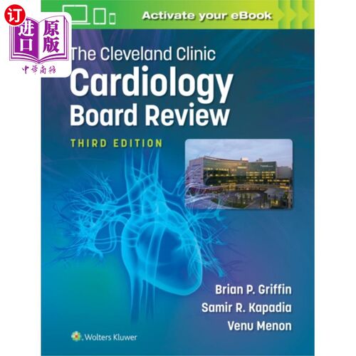 海外直订医药图书Cleveland Clinic Cardiology Board Review 克利夫兰诊所心脏病学委员会评论