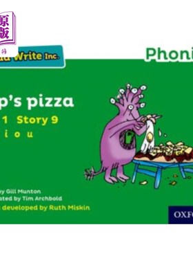 海外直订Read Write Inc. Phonics: Green Set 1 Storybook 9... Read Write公司拼读:绿色套装1故事书9匹普的披萨