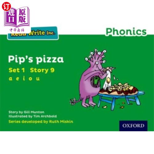 海外直订Read Write Inc. Phonics: Green Set 1 Storybook 9... Read Write公司拼读:绿色套装1故事书9匹普的披萨