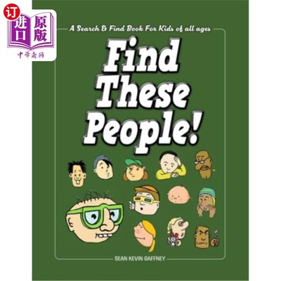 海外直订Find These People: A Search and Find Book For Kids of All Ages 寻找这些人：为所有年龄段的孩子寻找书籍