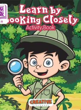 海外直订Learn by Looking Closely Activity Book 通过仔细看活动书学习