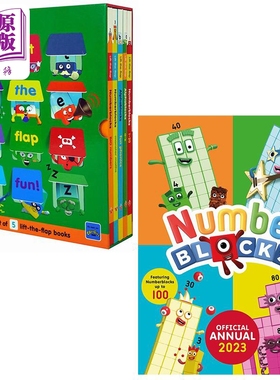 预售 Numberblocks and Alphablocks 5 Book数字积木字母积木翻翻故事套装（5册）买一套送一本数字积木年鉴 英文原版【中商原版】