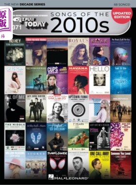 海外直订Songs of the 2010s: The New Decade Series - Updated Edition: E-Z Play Today #371 2010年代歌曲:新