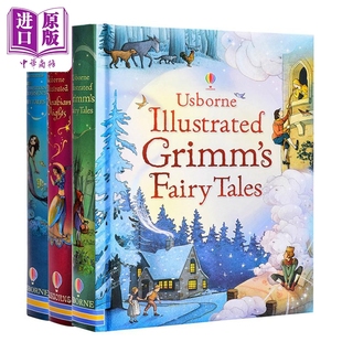 Tales 童话故事插画书3册 Nights 格林童话Grimms 一千零一夜Arabian 经典 安徒生童话 中商原版 英文原版 Fairy Usborne精装