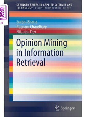 海外直订Opinion Mining in Information Retrieval 信息检索中的意见挖掘