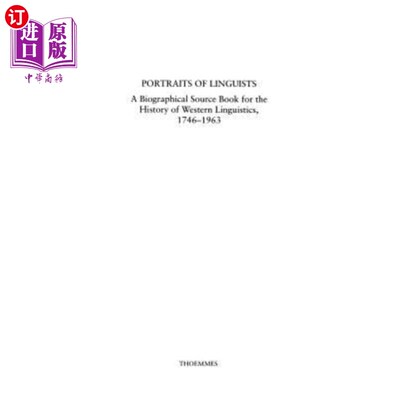 海外直订Portrait of Linguists 语言学家画像