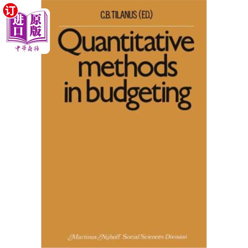 海外直订Quantitative Methods in Budgeting 预算编制中的量化方法