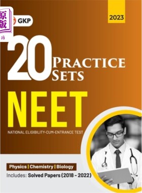 海外直订Neet 2023: 20 Practice Sets (Includes Solved Papers 2013-2022) Neet 2023: 20套练习(包括2013-2022年解决的论