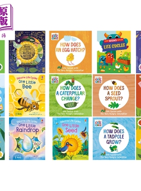 Life Cycles 生长生命周期 成长周期 英文原版儿童绘本 自然科学图画书 科普读物 周而复始的大自然 艾瑞卡尔【中商原版】