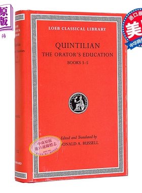 现货 昆提利安 雄辩家的培训 卷2 洛布古典丛书 原文拉英对照版 The Orators Education 英文原版 Quintilian【中商原版】