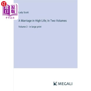 Life; Volumes Marriage High 上流社会 在大印刷 海外直订A print Volume Two 婚姻；在两卷：卷2 large