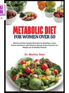 海外直订医药图书Metabolic Diet for Women Over 50: Effective 10 Days Sample Meal plan for Breakfa 50岁以上女性的代谢