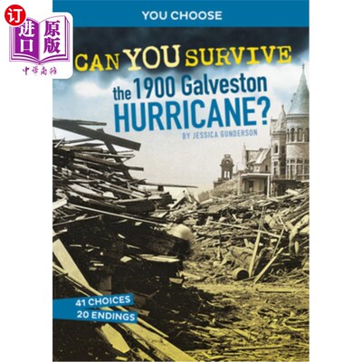 海外直订Can You Survive the 1900 Galveston Hurricane?: An Interactive History Adventure 你能在1900年加尔维斯顿飓风