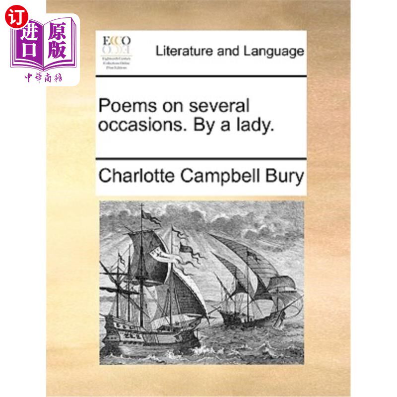 海外直订Poems on Several Occasions. by a Lady. 《几首诗》一位女士。