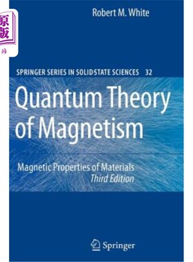 海外直订Quantum Theory of Magnetism: Magnetic Properties of Materials 磁性的量子理论：材料的磁性