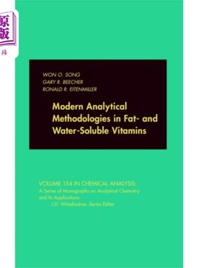 海外直订Modern Analytical Methodologies in Fat- and Wate... 脂溶性和水溶性维生素的现代分析方法