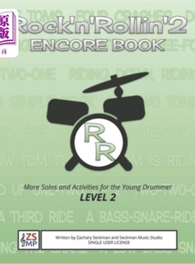 海外直订Rock'n'Rollin' 2 ENCORE: MORE Solos and Activities for Drummers 摇滚2安可:更多独奏和活动的鼓手