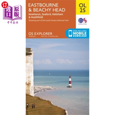 海外直订Eastbourne & Beachy Head, Newhaven, Seaford, Hai... 伊斯特本和比奇角，纽黑文，西福德，黑尔舍姆和希思菲尔德