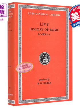 预售 蒂托 李维 罗马史 卷二 洛布古典丛书 原文拉英对照版 英文原版 History of Rome Volume II Livy【中商原版】