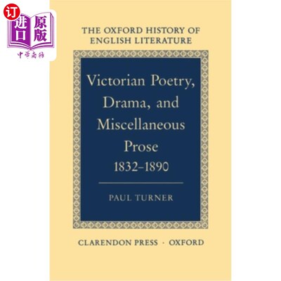海外直订Victorian Poetry, Drama, and Miscellaneous Prose 1832-1890 1832-1890年维多利亚时代的诗歌、戏剧和杂文